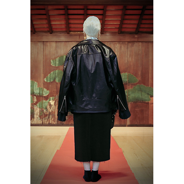 マダラニンゲンOVERSIZED LEATHER BIKERS JKT マダラニンゲンOVERSIZED LEATHER BIKERS JKT