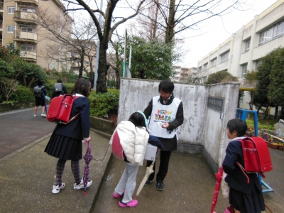 波太小学校でのまもるんジャー