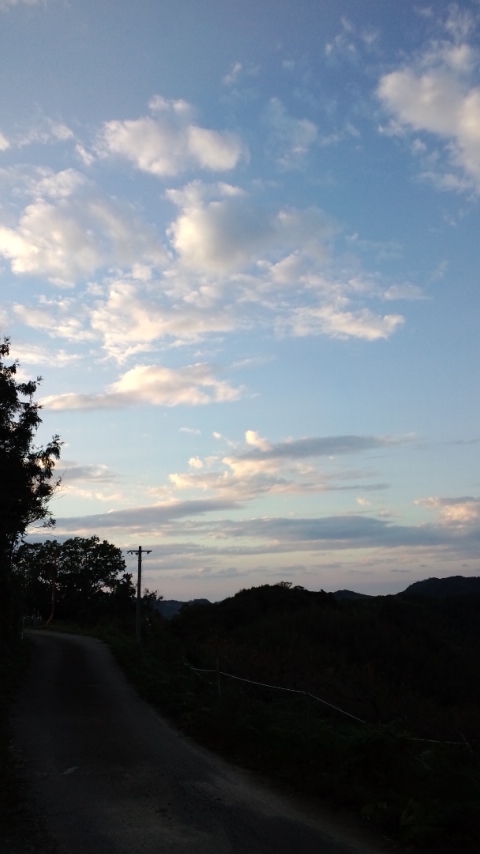 111111の夕焼け