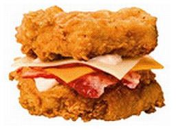 KFC、チキンがパン代わりの「チキンフィレダブル」☆世界ではKFCボイコット