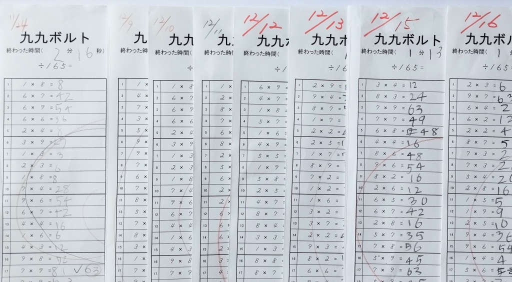だいぶ早くなった | きねむちそろばん教室のブログ