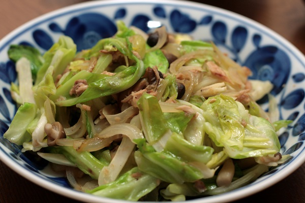 2014-02-06キャベツの炒め.JPG