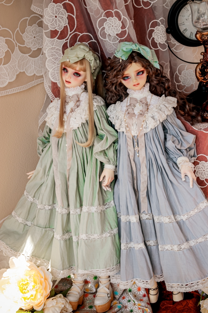 shop】洗礼服ドレス グリーン&ブルー | lulu