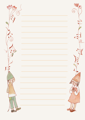 音符の便箋