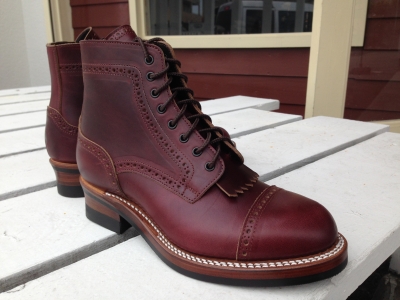フラットヘッド バーガンディ メダリオンブーツ フラットヘッド ブーツ バーガンディー ロング フラットブーツ