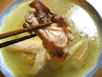 地鶏のスープ
