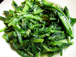 油麦菜の炒めもの