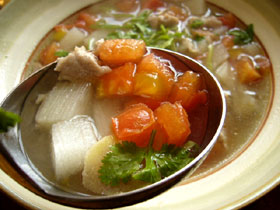 山薬肉丁番茄湯