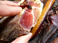 醤油肉断面
