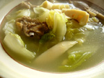娃娃菜鶏湯