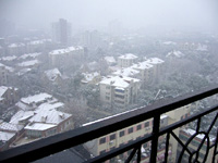 雪の上海