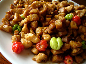 小辣椒炒三丁