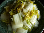清炒娃娃菜(ミニ白菜の炒めもの)