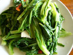 清炒油麦菜(油麦菜の炒めもの)