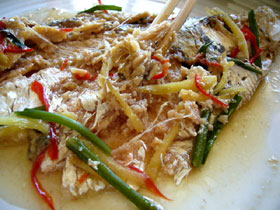 清蒸梅香魚(梅香魚の蒸しもの)