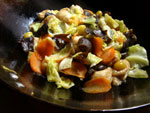 炒素(揚げ豆腐と野菜の炒めもの)