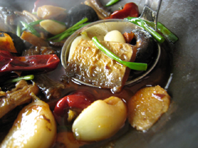 湘味干鍋鮫魚(鮫の干鍋)