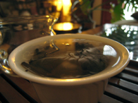 早期藍印鉄餅50年代 (圓茶鉄餅プーアル茶)