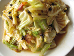 麻辣巻心菜(キャベツのピリ辛炒め)