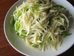 青椒炒菰菜絲