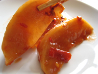 大根の漬物