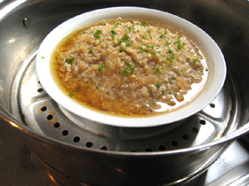 泡蘿蔔蒸肉餅
