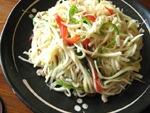 菰菜炒肉絲