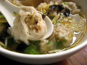 泡子孫菜ワンタン