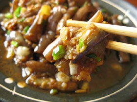 青魚干焼茄子