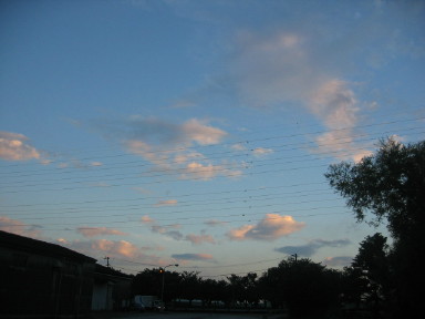 夕立後