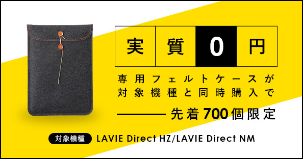 NECダイレクト フェルトケース0円キャンペーン