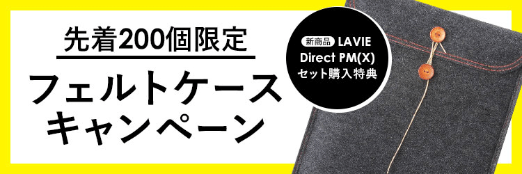 NECダイレクト フェルトケース0円キャンペーン