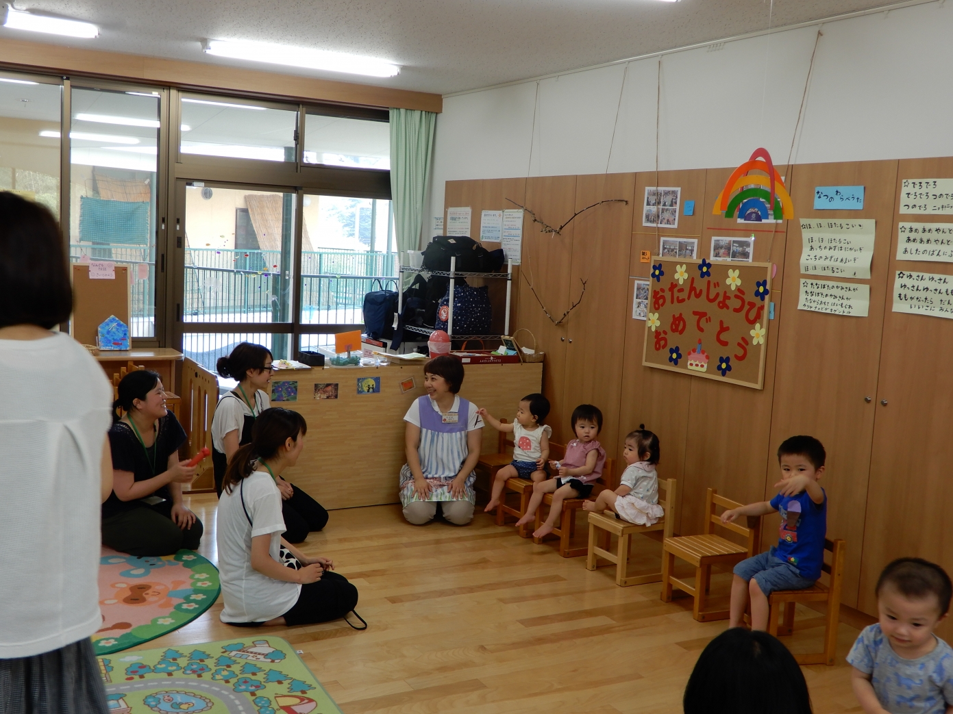 18年7月19日 6 7月生まれのお誕生会 子育て支援センター スイミー