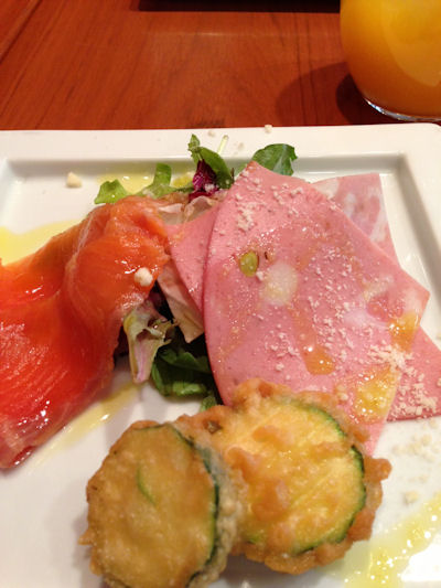 イタリアン 前菜の三種盛り