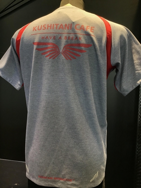 KUSHITANI CAFE グレー ポロシャツXLサイズ クシタニハンガー