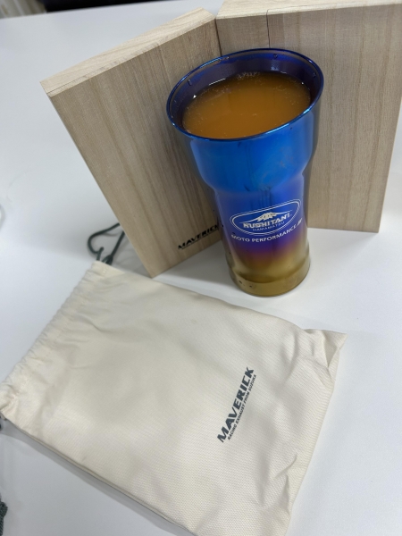チタンブラーは重みも楽しめる品物でした：KUSHITANI 清水店