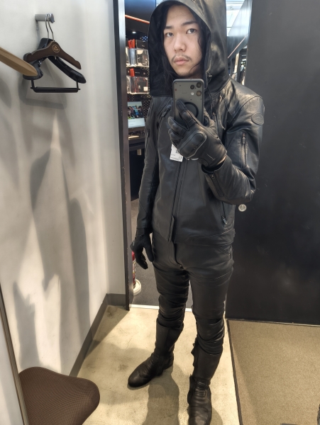 新型フード付きレザージャケット、入荷しました。：KUSHITANI 清水店