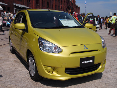 LE VOLANT CARS MEET 2012 三菱ミラージュ1