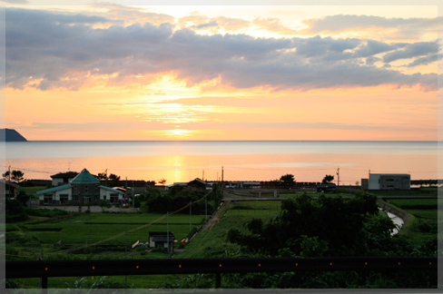福井県の夕日2