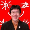 笑う明穂
