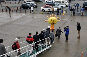 うにまるくんお出迎え