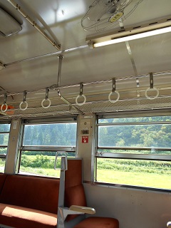只見線の車内