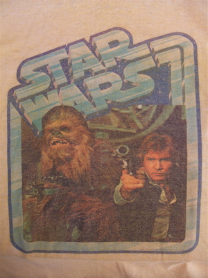STA WARS スター・ウォーズ ハン・ソロ チューバッカ ヴィンテージTシャツ 染込みプリント 1980年代 80s 2