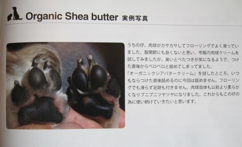 Pet-Coolペットクール新商品オーガニックシアバターOrganic Shea butteボディケアrBodyCare涙ヤケ改善犬皮膚トラブル改善ペットショップ文京区犬用品駒込フントヒュッテ東京3.jpg