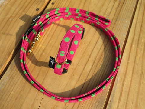 եȥҥåƥꥸʥإ顼꡼ɥ꡼ϡͥʸ褫襤μơϥե֥åͥݥ륫ɥå Polka Dot Collar Leash Harness_16.jpg