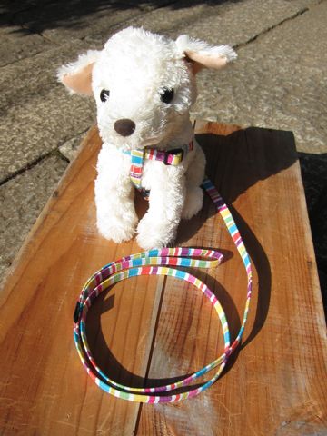 եȥҥåƥꥸʥإ顼꡼ɥ꡼ϡͥʸhundehutte襤μإơեܡ Colorful Border Collar Leash Harness_5.jpg