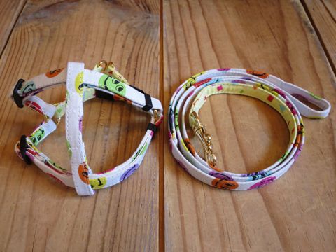 եȥҥåƥꥸʥإ顼꡼ɥ꡼ϡͥʸ褫襤μơϥե֥åޥޥ꡼ Smiley Collar Leash Harness_2.jpg