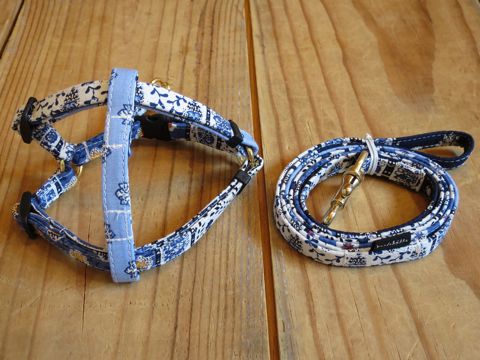 եȥҥåƥꥸʥإ顼꡼ɥ꡼ϡͥʸ褫襤μơϥե֥åХƥץ bleu Collar Leash Harness_2.jpg