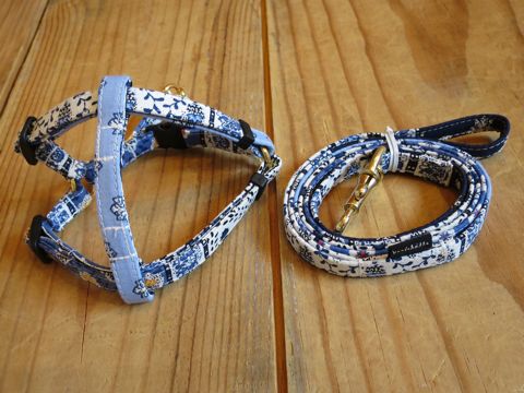 եȥҥåƥꥸʥإ顼꡼ɥ꡼ϡͥʸ褫襤μơϥե֥åХƥץ bleu Collar Leash Harness_4.jpg