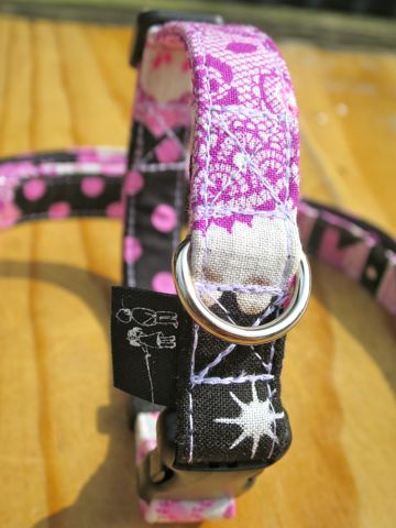 フントヒュッテオリジナル首輪カラーリードリーシュハーネス文京区かわいい犬の首輪東京ヴィンテージ生地ファブリックジュエル宝石装身具 Jewel Collar Leash Harness_2.jpg